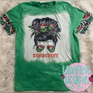 Grinch life bleached custom shirt